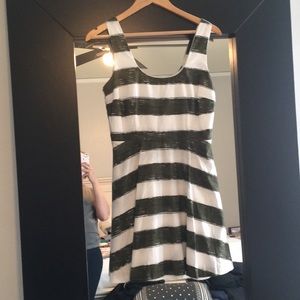 BB Dakota A line striped flare dress